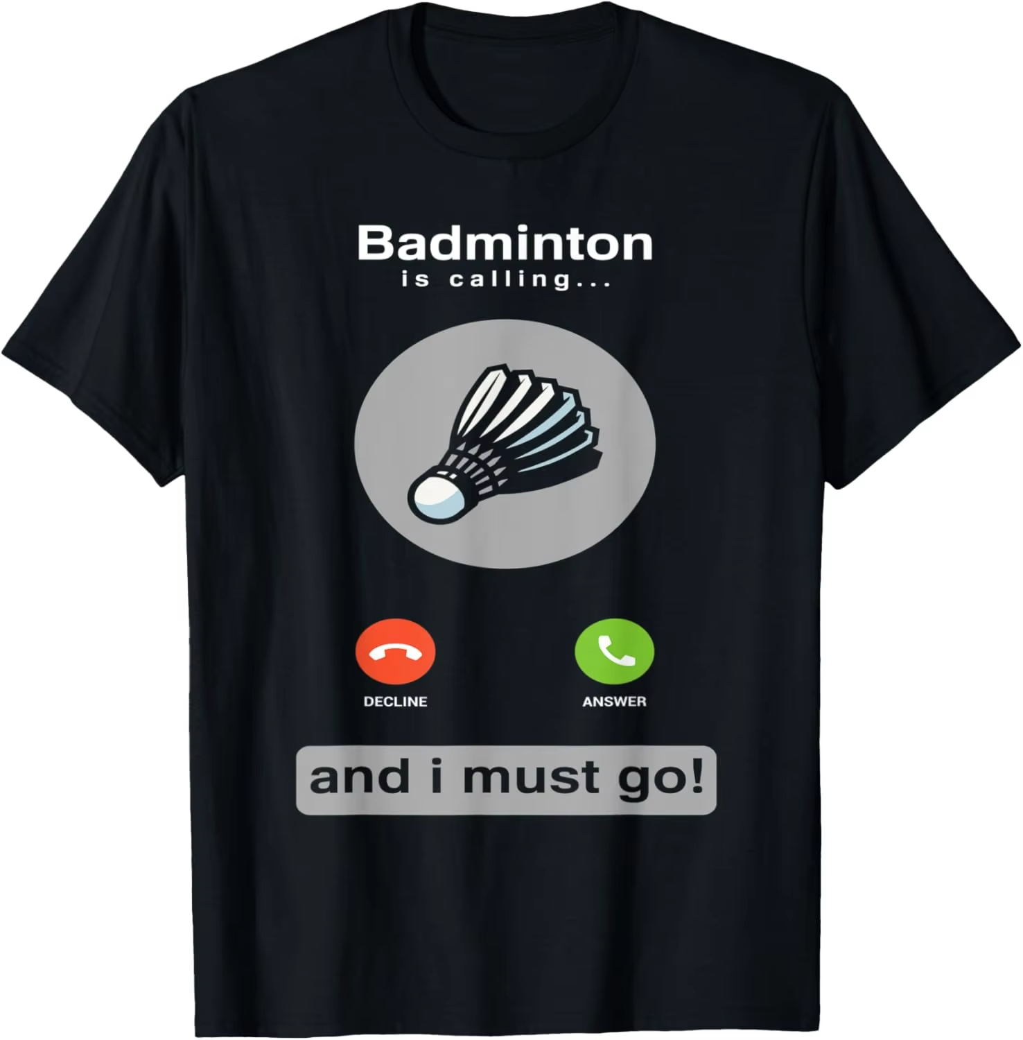 เสื้อยืดแบดมินตันตลกๆ คำคมเกี่ - Badminton Is Calling บทวิจารณ์และราคา