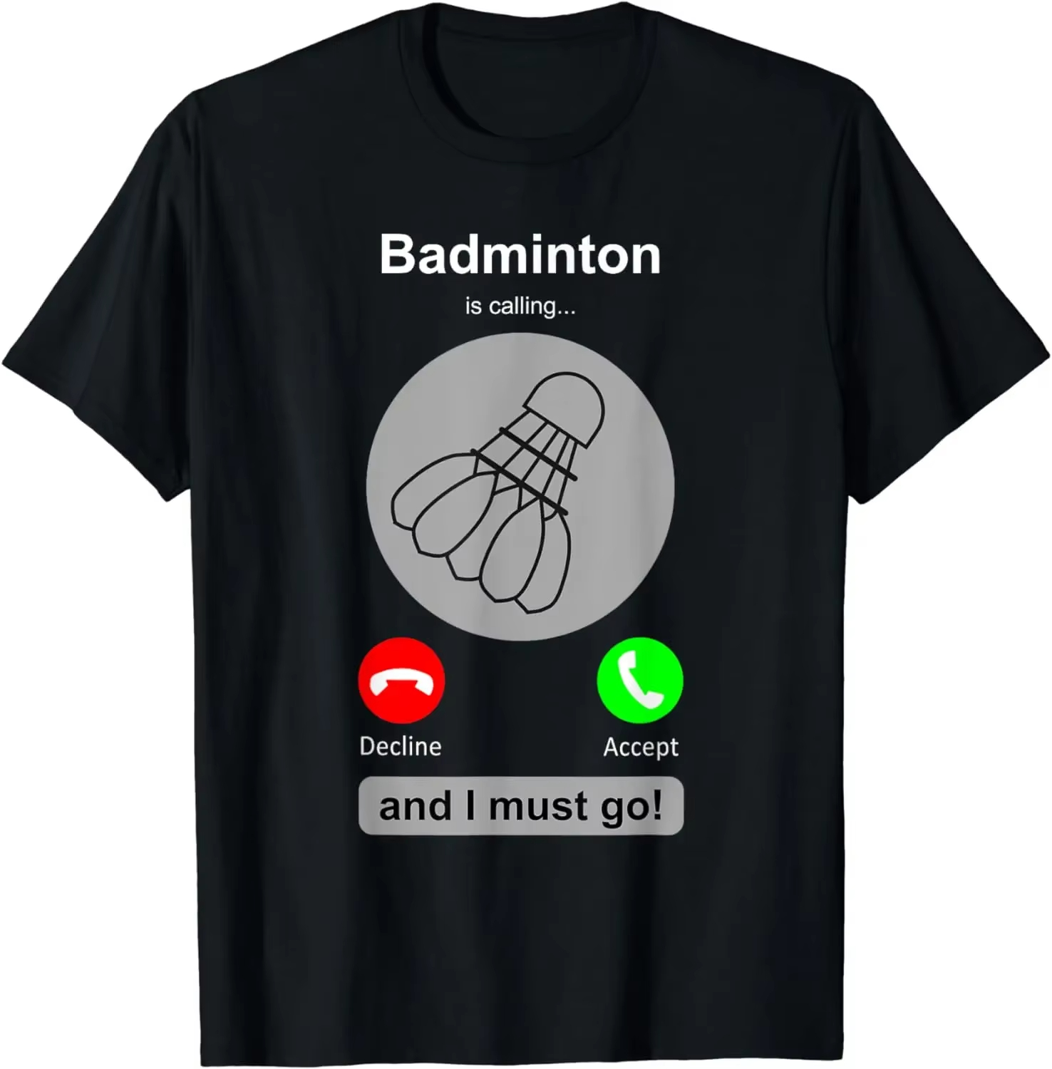 เสื้อยืดแบดมินตันตลกๆ คำคมเกี่ - Badminton Is Calling บทวิจารณ์และราคา