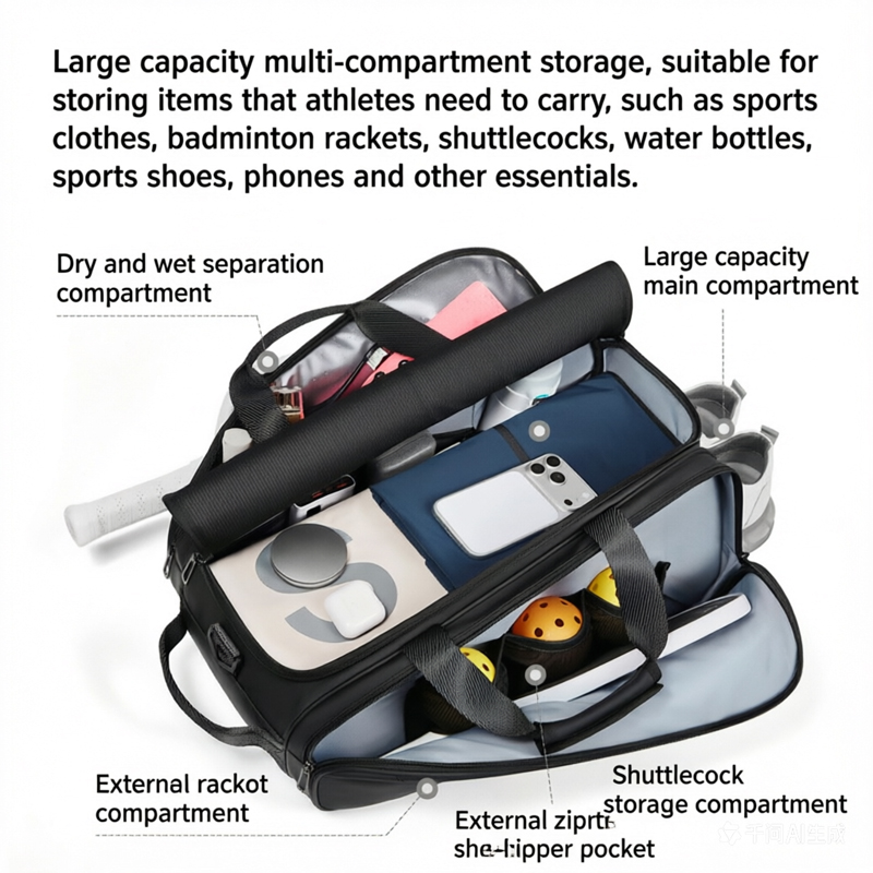 กระเป๋าใส่ไม้ปิงปองแบบมืออาชีพ - Badminton Equipment บทวิจารณ์และราคา